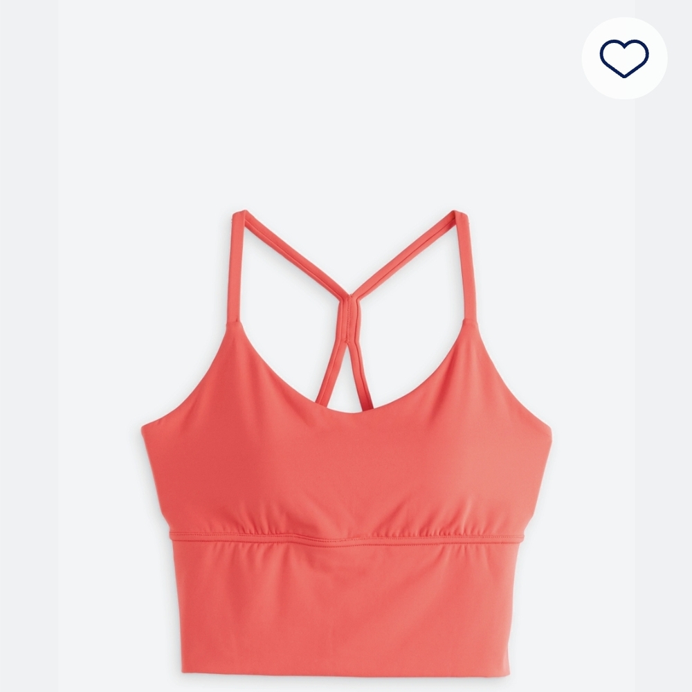 Pink Seamless Sports Bra with Racerback